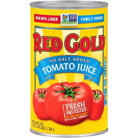 RED GOLD Red Gold Tomato Juice No Salt Added 46oz REDVB4F